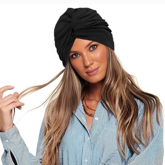 NEW! Turbans Head Cover Twisted Headwrap Cap Stretch Turbans - Picture 1 of 6